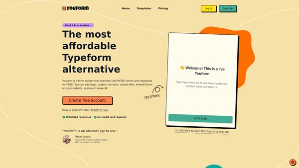 Youform, an affordable Typeform alternative, just surpassed $100K in ARR